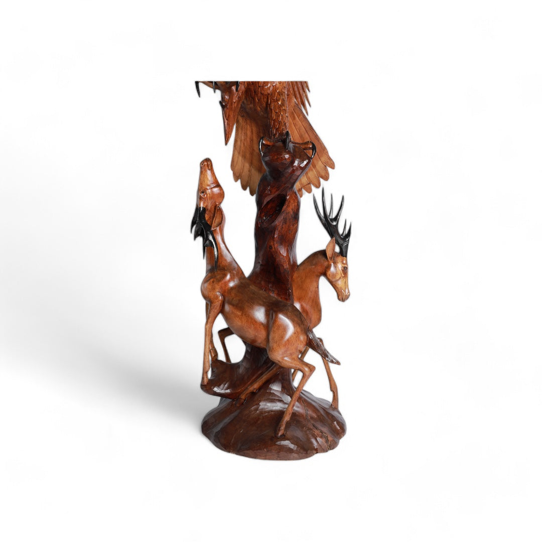 Handcrafted - Wood Hunter Eagle | Code 19