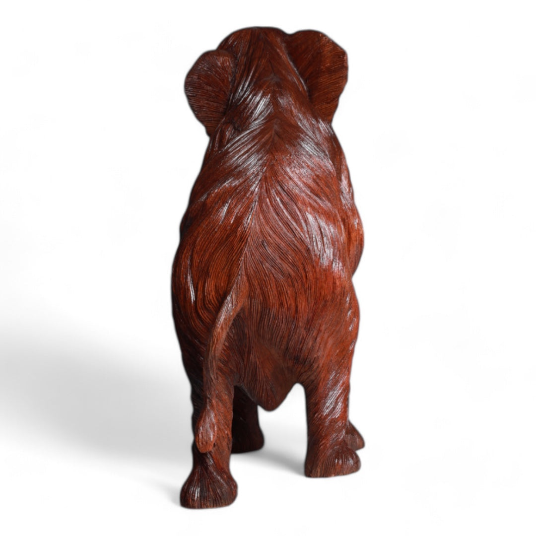 Handcrafted Wooden Mammoth Sculpture - Nature’s Majestic Prehistoric Art | Code 76