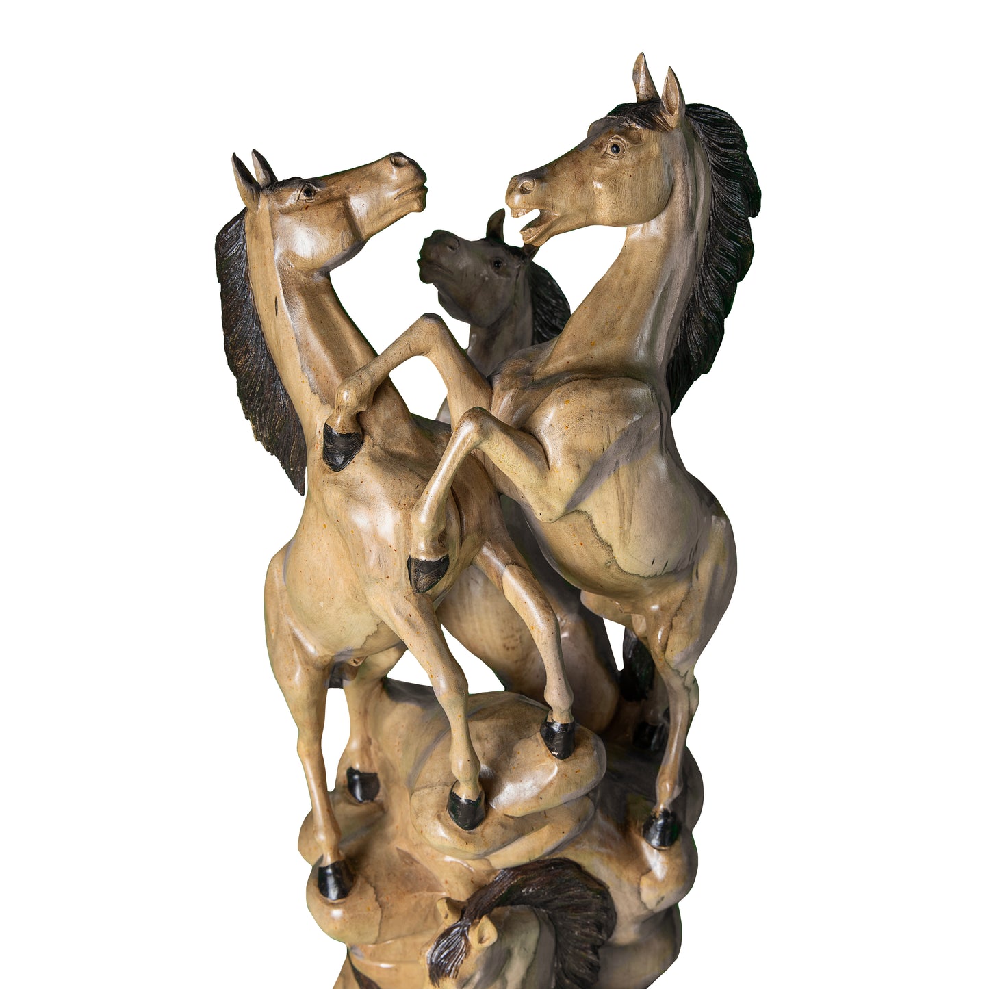 Handcrafted Wooden Horse Sculpture – Symbol of Power and Freedom | Code 26