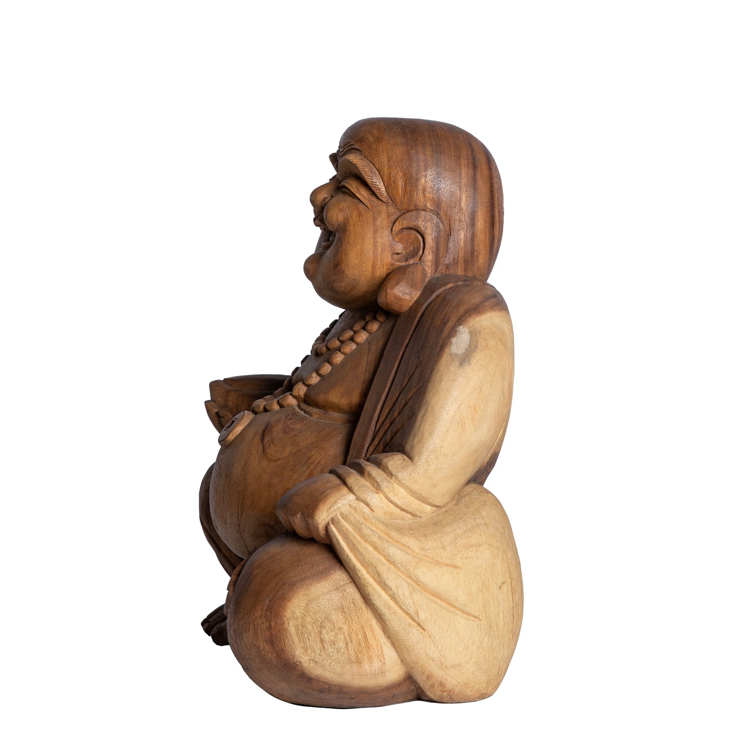 Handcrafted - Wood Happy Buddha | Code 39-2