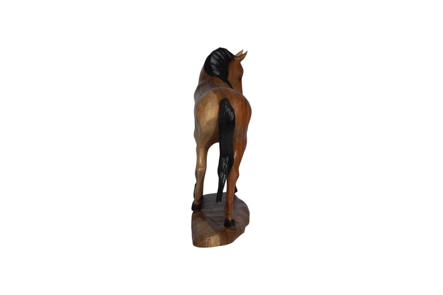 Hand-Carved Wooden Horse Sculpture | Code 130