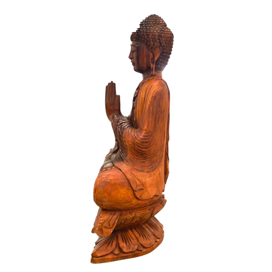 Hand-Carved Buddha Statue – “Graceful Devotion” | Code 162