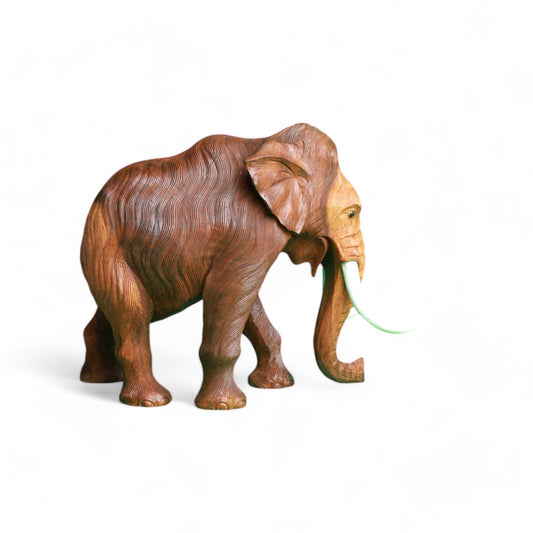 Hand-Carved Wooden Elephant Sculpture |Code 211