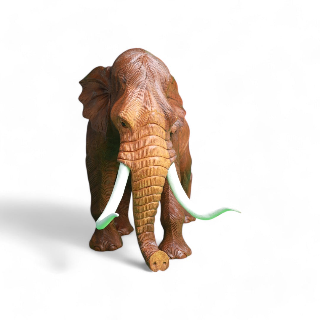 Hand-Carved Wooden Elephant Sculpture |Code 211