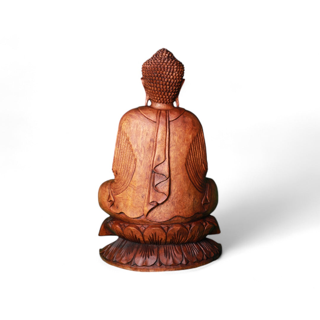 Handcrafted - Wood Buddha in Meditation | Code 217