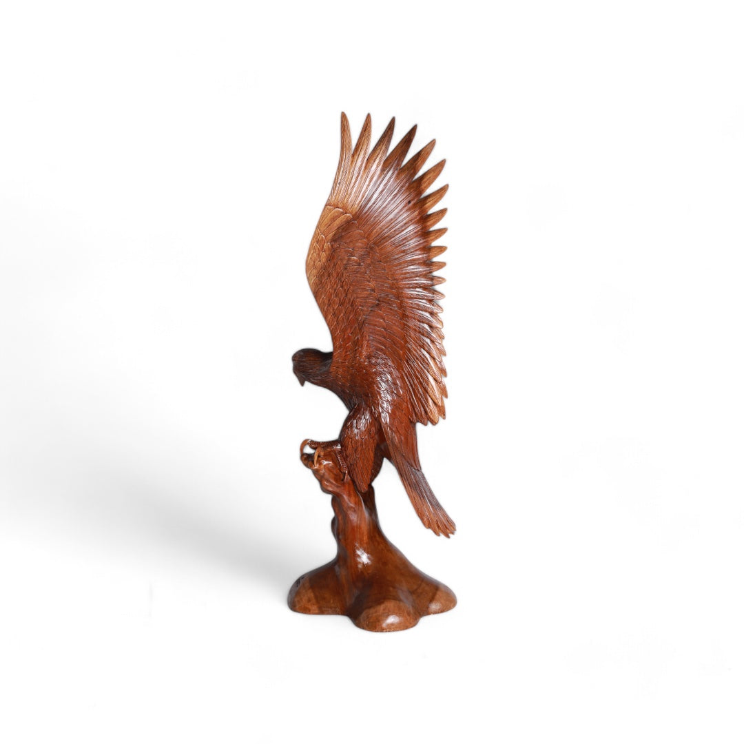 Hand-Carved Wooden Eagle Sculpture – “Soaring Grace” | Code 22 – My Store