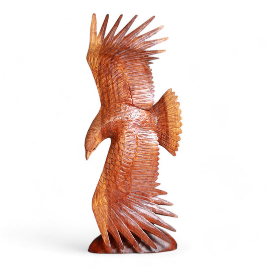 Handcrafted Eagle Sculpture - Soaring Majesty