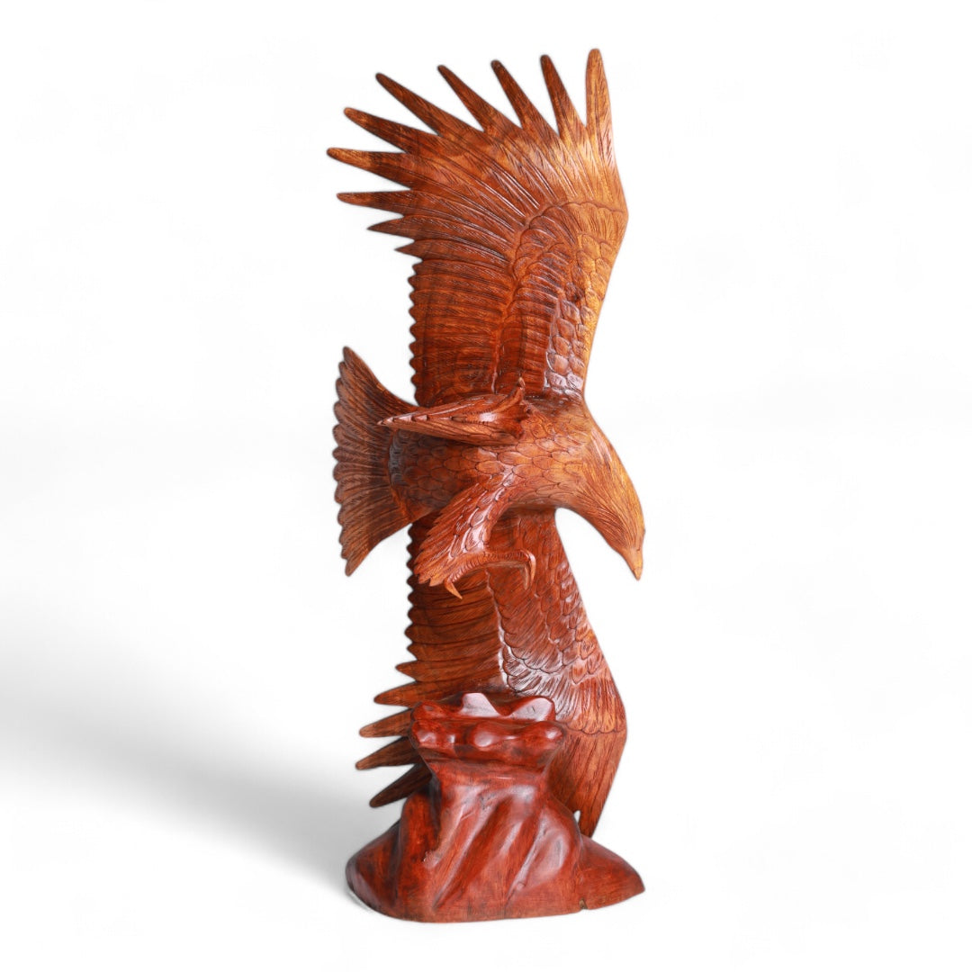 Handcrafted Eagle Sculpture - Soaring Majesty