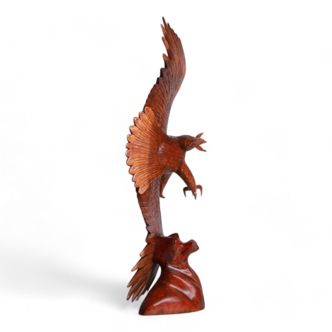 Handcrafted Eagle Sculpture - Soaring Majesty