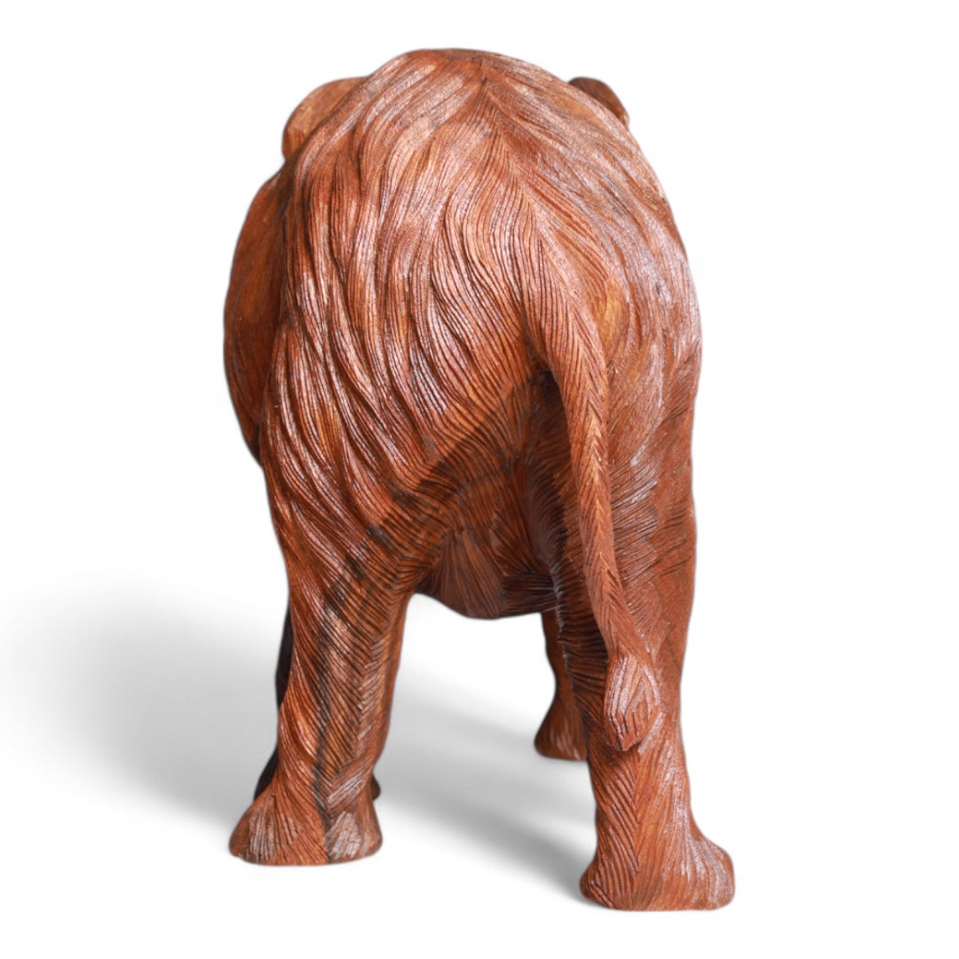 Handcrafted Wooden Elephant Sculpture - Symbol of Strength and Beauty | Code 75-2