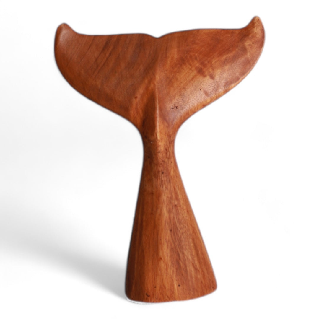 Whale Tail Wooden Carving - A Symbol of Strength and Freedom