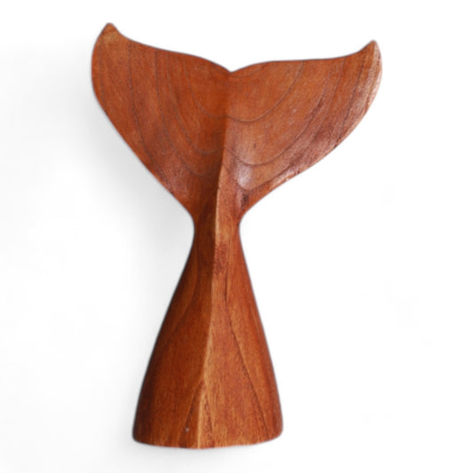 Handcrafted Wooden Whale Tail Sculpture - Nature’s Beauty in Wood | Code 95