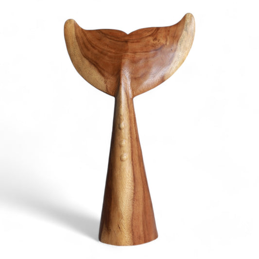 Wooden Whale Tail Sculpture – Handcrafted Design | Code 94