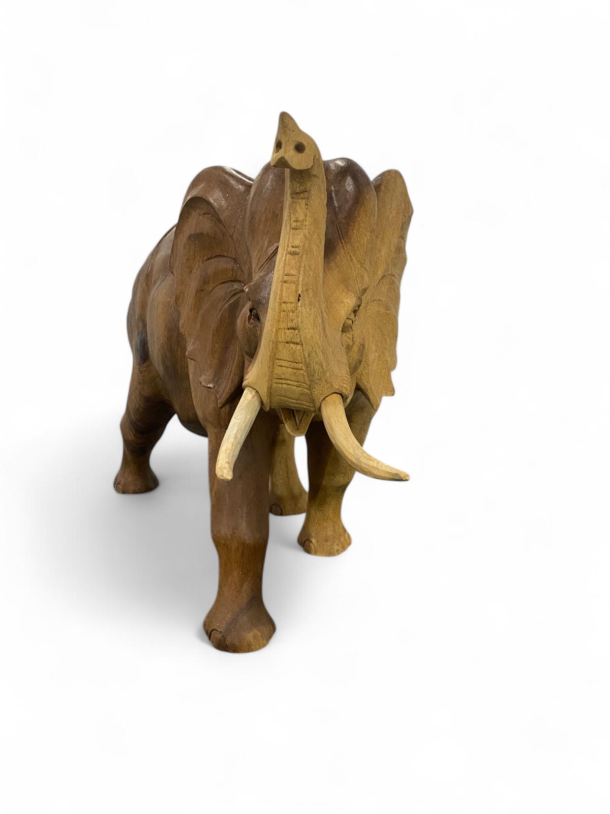 Hand-Carved Elephant Sculpture – Strength and Fortune | Code 226