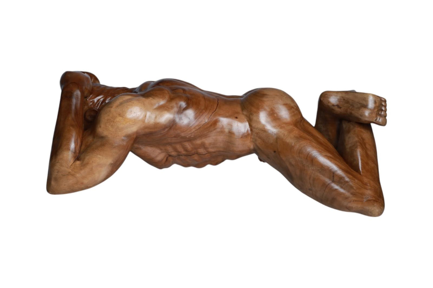 Hand-Carved Male Figure Table Sculpture | Code 40