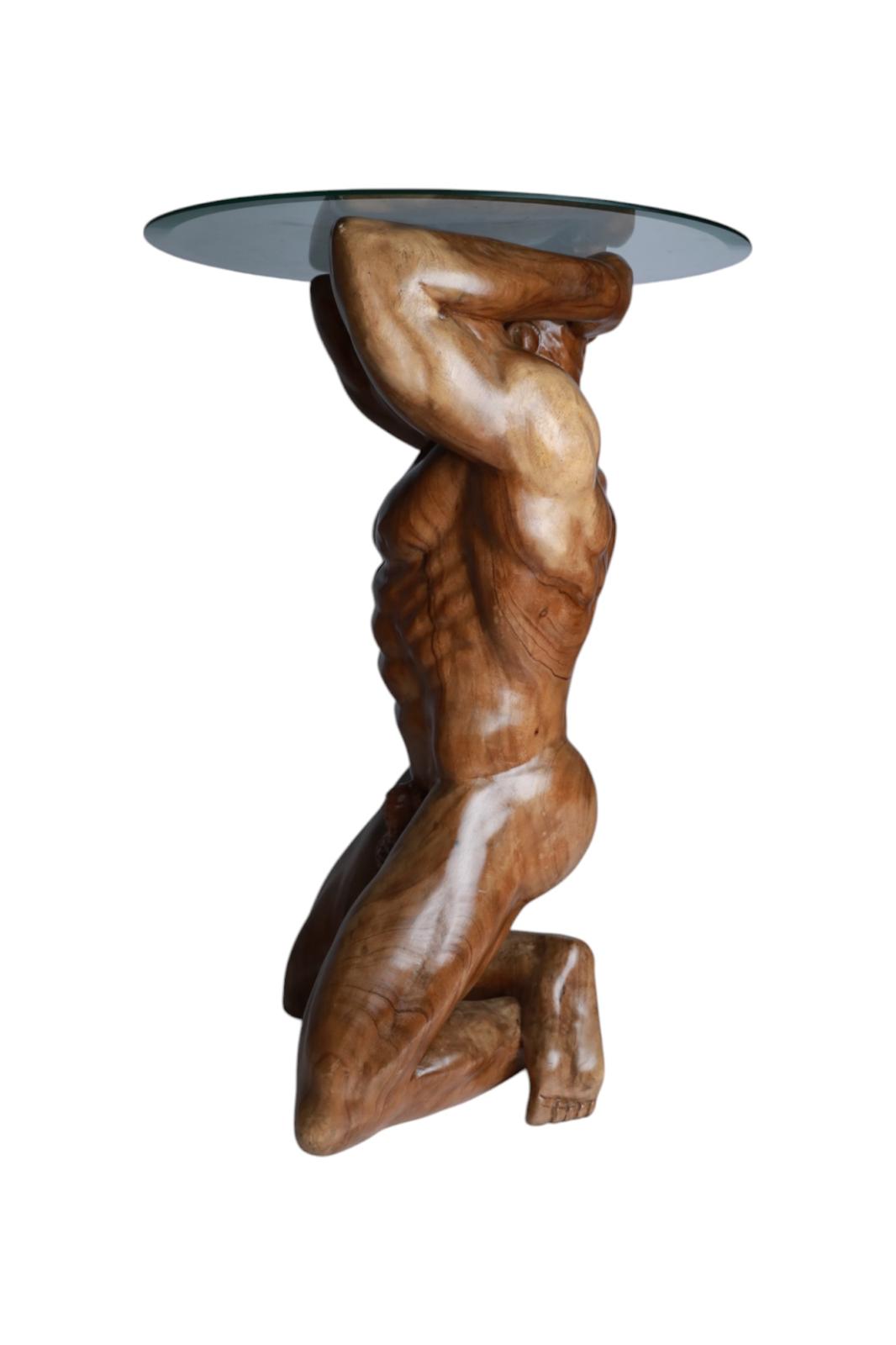 Hand-Carved Male Figure Table Sculpture | Code 40