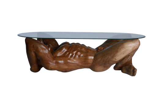 Hand-Carved Male Figure Table Sculpture | Code 40