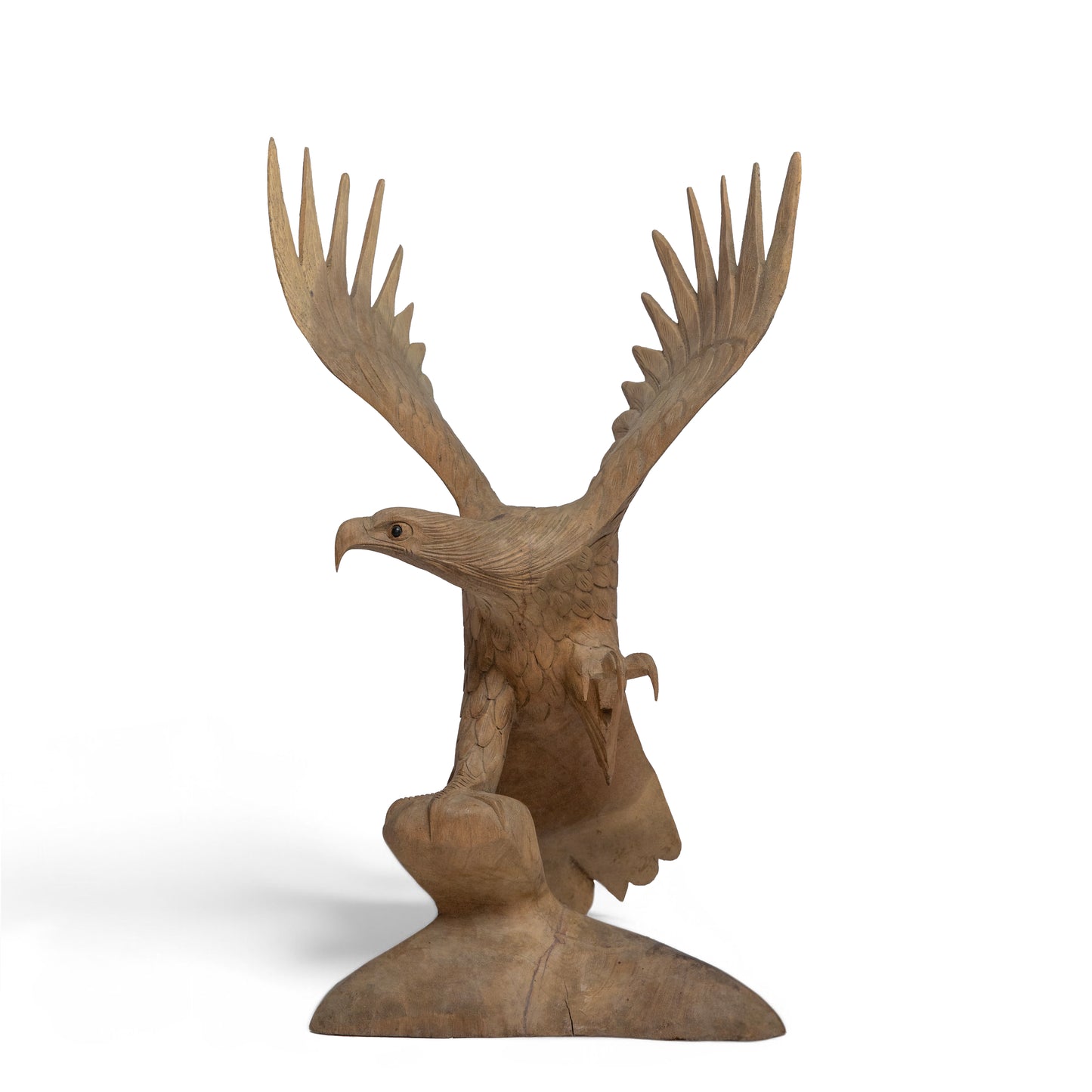 Hand-Carved Wooden Eagle Sculpture | Code 134